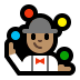 🤹🏽‍♂️ man juggling: medium skin tone display on Windows